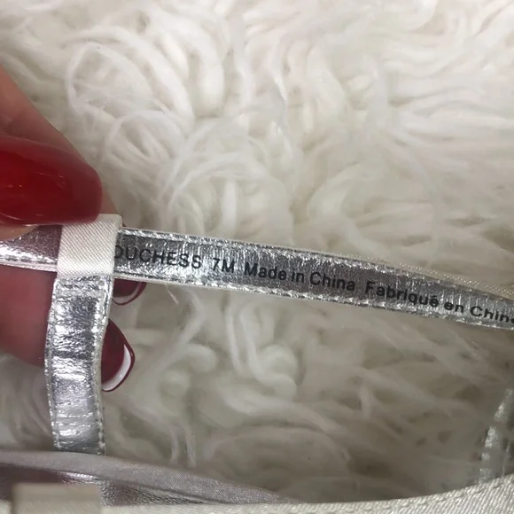 NEW Michaelangelo White Satin Wedding Heels - Picture 6 of 7